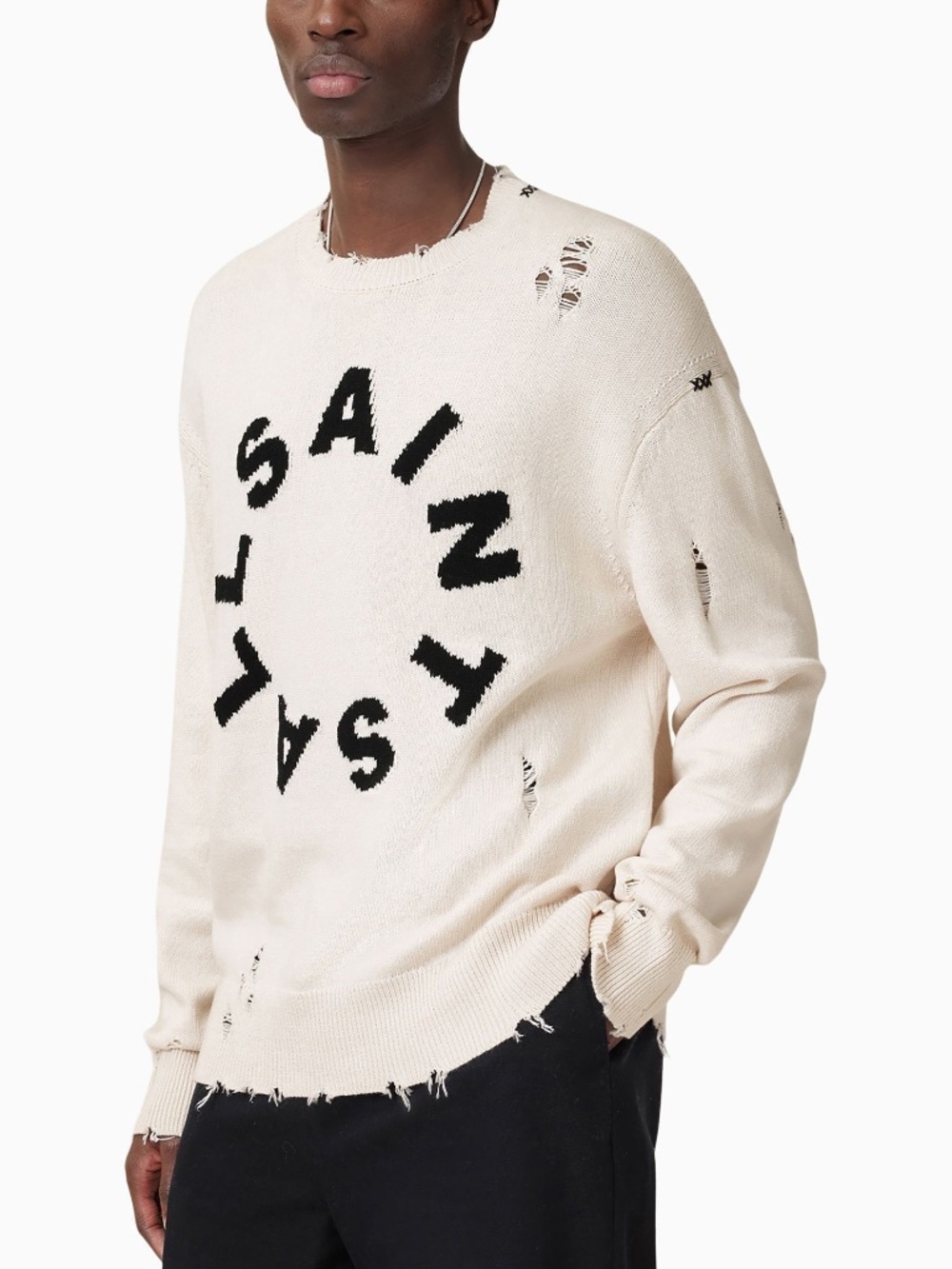 ALL SAINTS DIAGEO CREW SWEATER (XSMALL BUT OVERSIZED MEDIUM FIT)